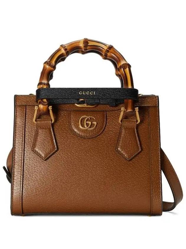 Diana Bamboo Leather Mini Leather Tote Bag Cuir - GUCCI - BALAAN 1