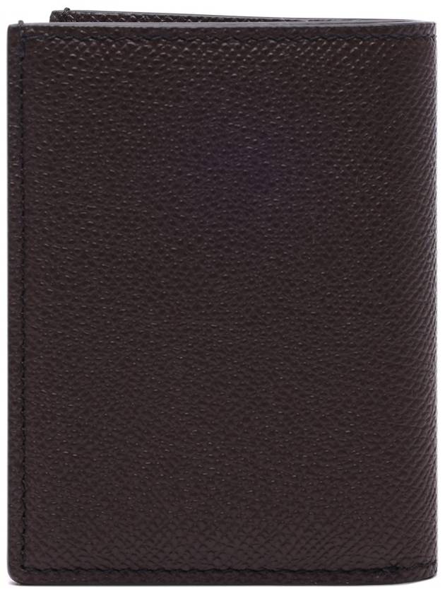 Small Grain Leather Card Wallet Brown - TOM FORD - BALAAN 5