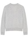 Baby Fox Patch Boxy Cardigan Light Grey Melange - MAISON KITSUNE - BALAAN 3