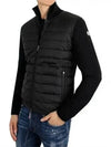 Padded wool cardigan black - MONCLER - BALAAN 4