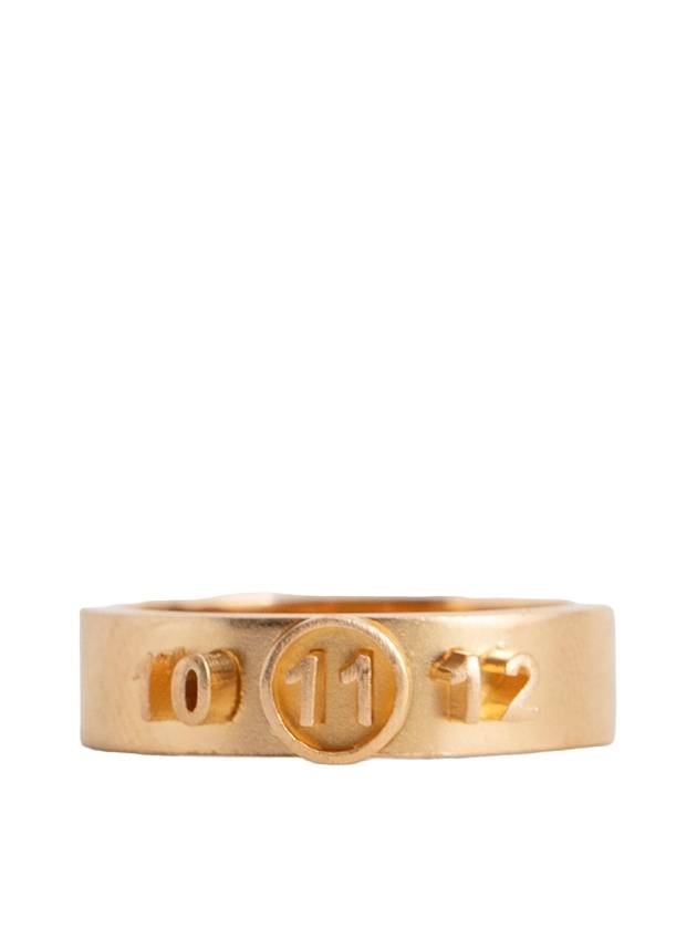 Number Engraved Logo Metal Ring Gold - MAISON MARGIELA - BALAAN 2