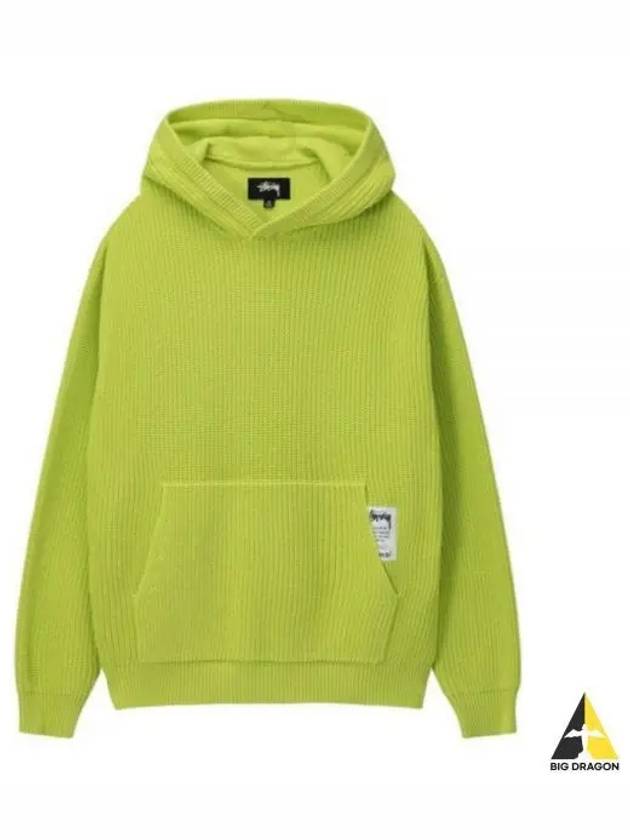 Cotton Knit Hoodie Lime - STUSSY - BALAAN 2