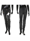 Low Rise Biker Skinny Jeans Black - BALMAIN - BALAAN 2