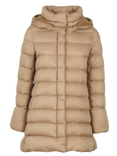 Arendelle Lady Faux Fur Down Padding Beige - HERNO - BALAAN 1