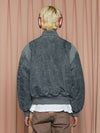 Pigment MA 1 Jumper Bomber Jacket Charcoal - UNALLOYED - BALAAN 4