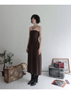 Shirring strap tube long dress brown - RUBATI - BALAAN 10