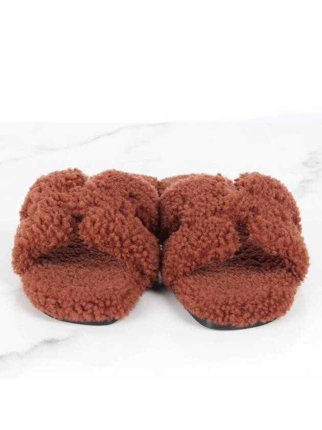 Shearling Oran sandal slippers 37 240 - HERMES - BALAAN 3