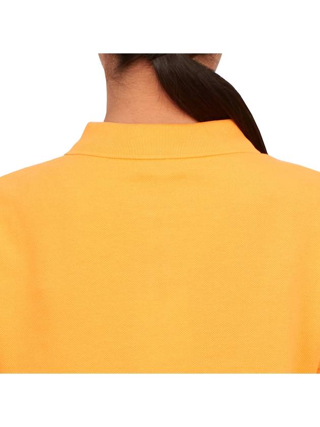 Women's Boke Flower Polo Shirt Orange - KENZO - BALAAN 8