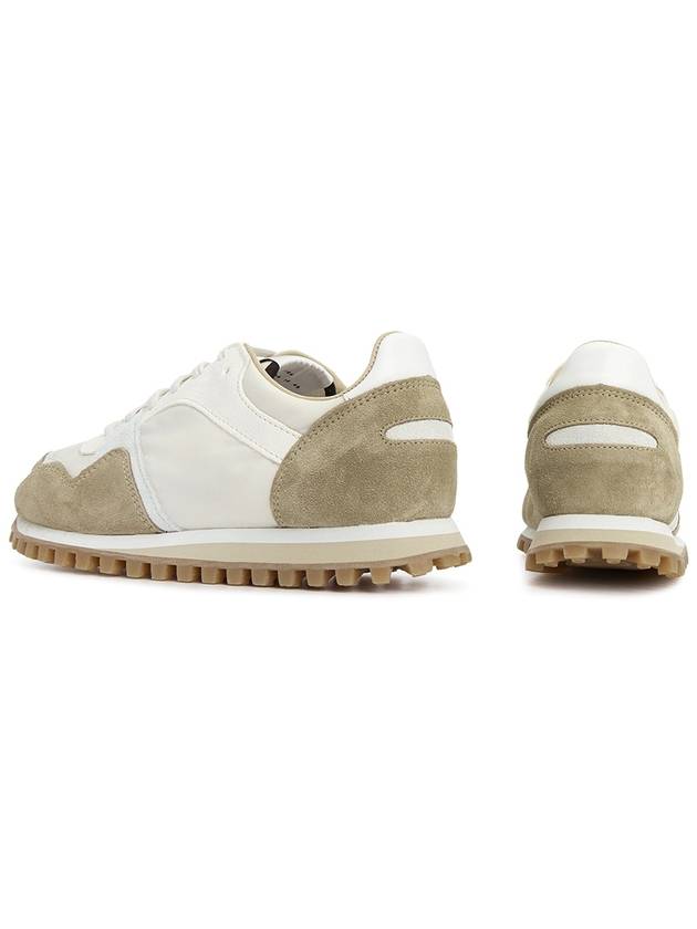 Men's Trail Leather Low Top Sneakers Taupe - SPALWART - BALAAN 7