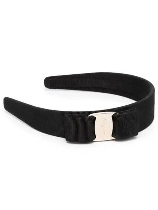 Vara Bow Hairband Black - SALVATORE FERRAGAMO - BALAAN 2