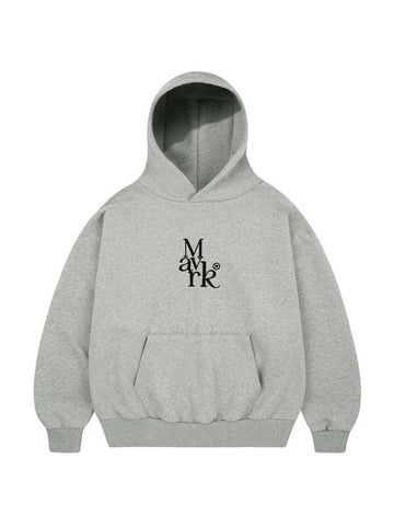 Unisex M TP Logo Overfit Balloon Hooded Sweatshirt Gray - MAVRK - BALAAN 1