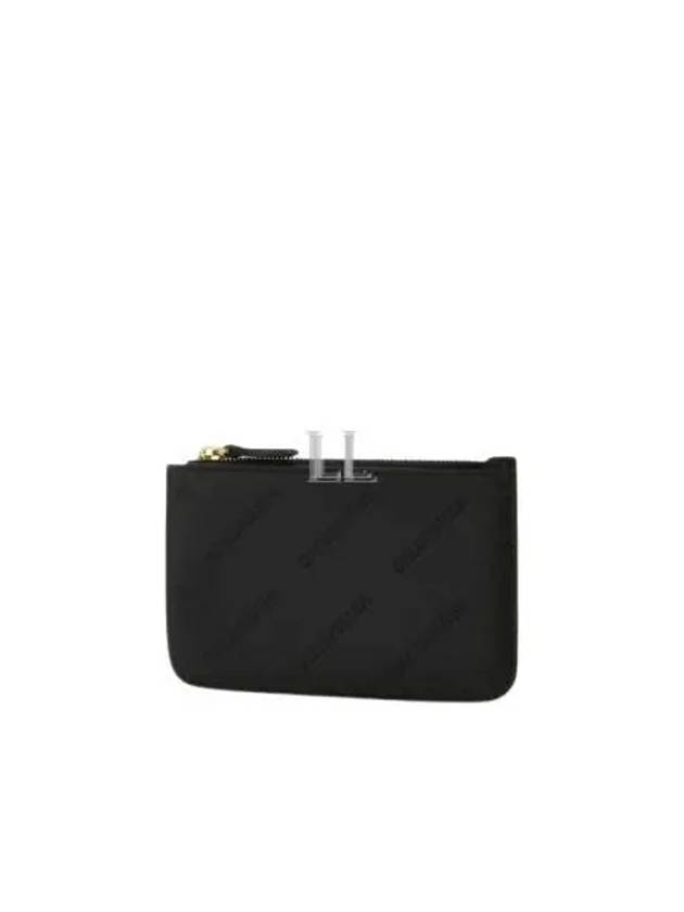 Embossed Logo Card Wallet Black - BALENCIAGA - BALAAN 2