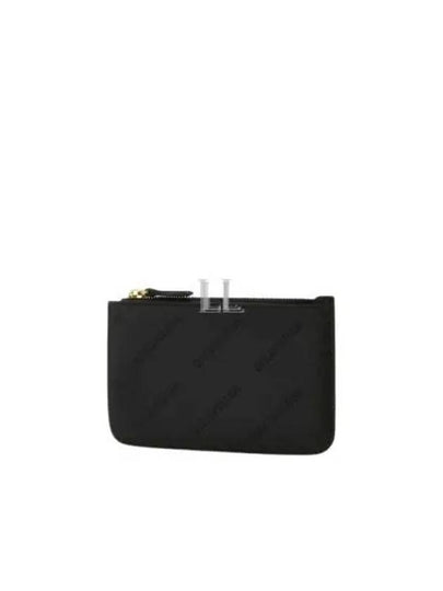 Embossed Logo Card Wallet Black - BALENCIAGA - BALAAN 2