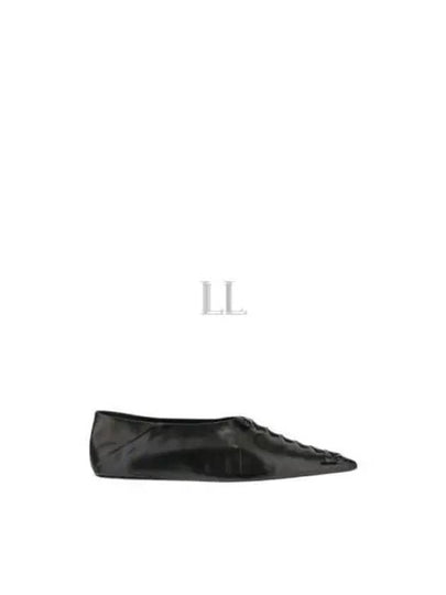 Women's Braided Detail Pointed Toe Flats Black - JIL SANDER - BALAAN 2