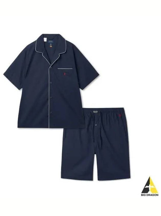 cotton pajama set navy - POLO RALPH LAUREN - BALAAN 1