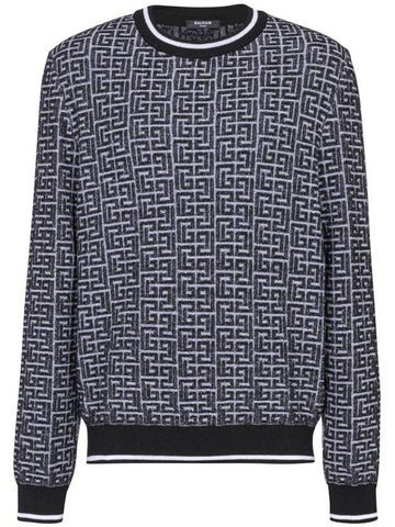 Balmain Sweater With Jacquard Pattern - BALMAIN - BALAAN 1