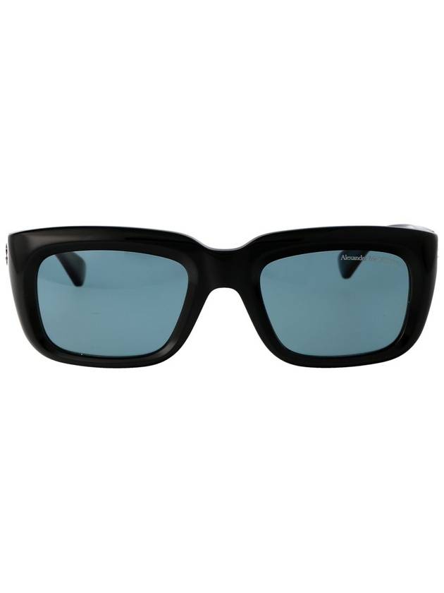 Sunglasses AM0431S 004 004 BLACK BLACK GREEN - ALEXANDER MCQUEEN - BALAAN 2