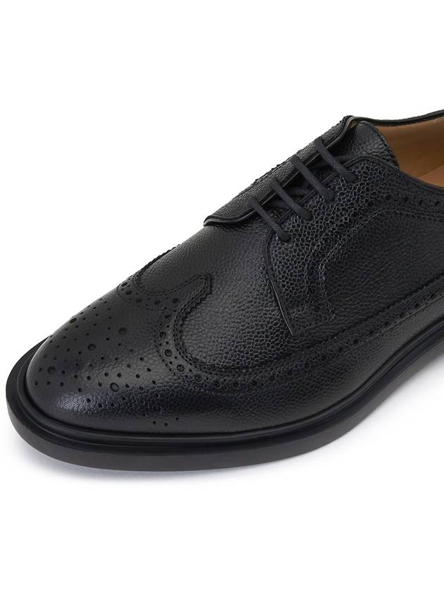 Men's Classic Long Wing Brogue Lace Up Brogue Shoes Black - THOM BROWNE - BALAAN 8