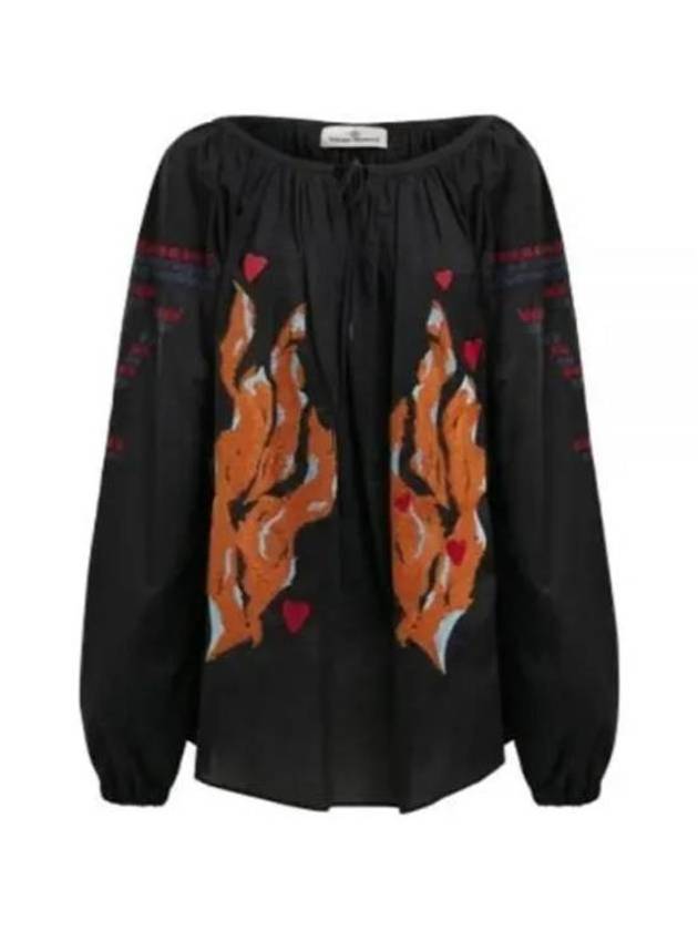 Peasant Top Blouse Black - VIVIENNE WESTWOOD - BALAAN 2