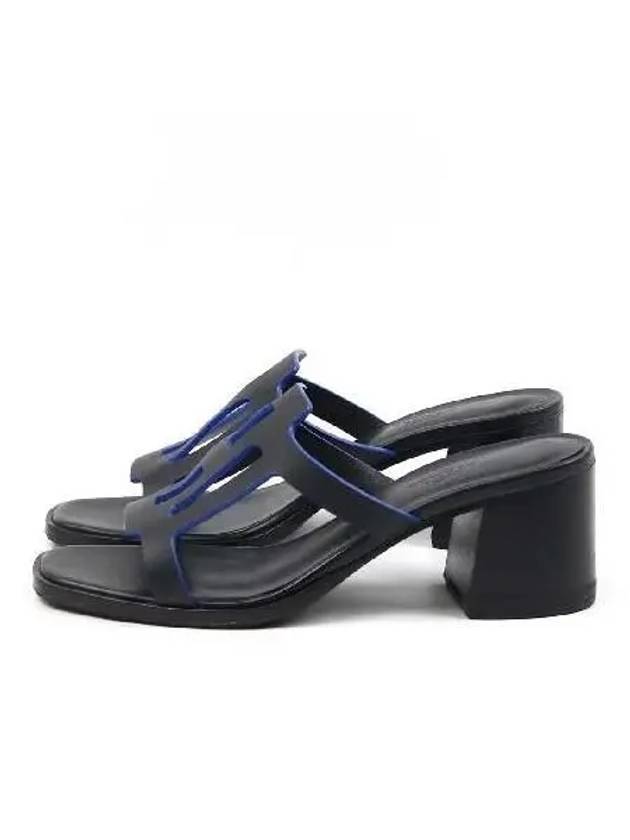 Black IZZY 60 Easy Sandals 37 240MM - HERMES - BALAAN 3