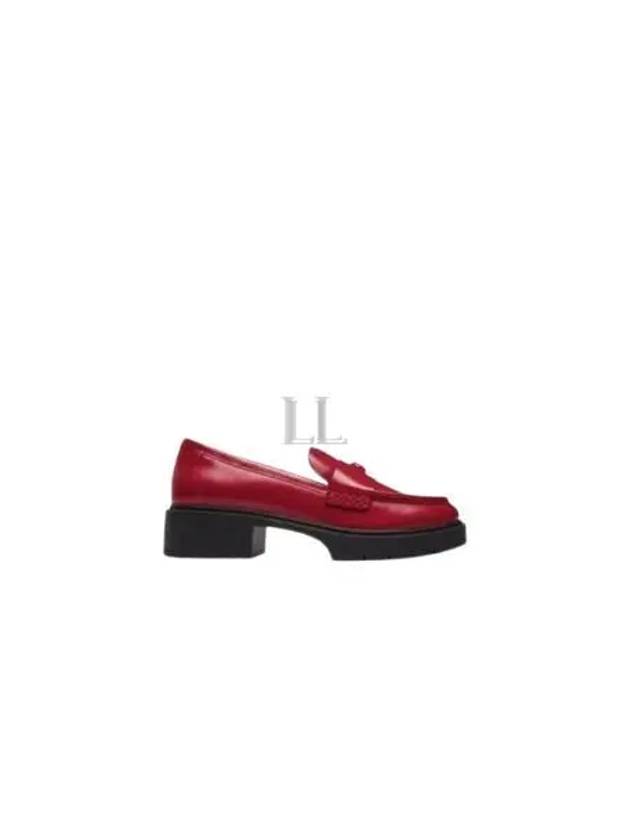 Leah Leather Loafers Spazzolato Red - COACH - BALAAN 2