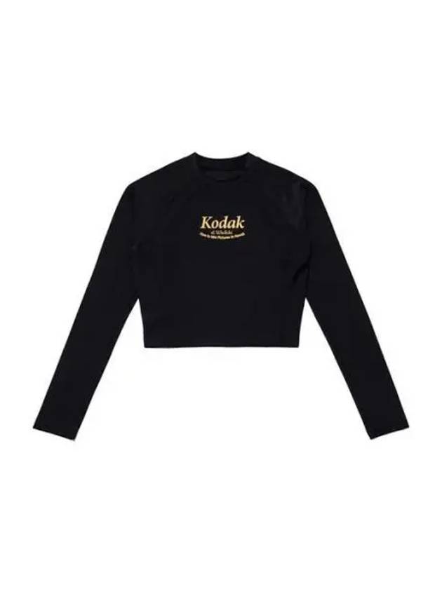 KODAK Apparel Hot Summer Warding Crop Rash Guard Women BLACK - KODO - BALAAN 1