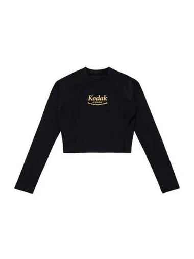 KODAK Apparel Hot Summer Warding Crop Rash Guard Women BLACK - KODO - BALAAN 1