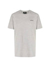 Wave Short Sleeve T-Shirt Heather Pale Grey - A.P.C. - BALAAN 1