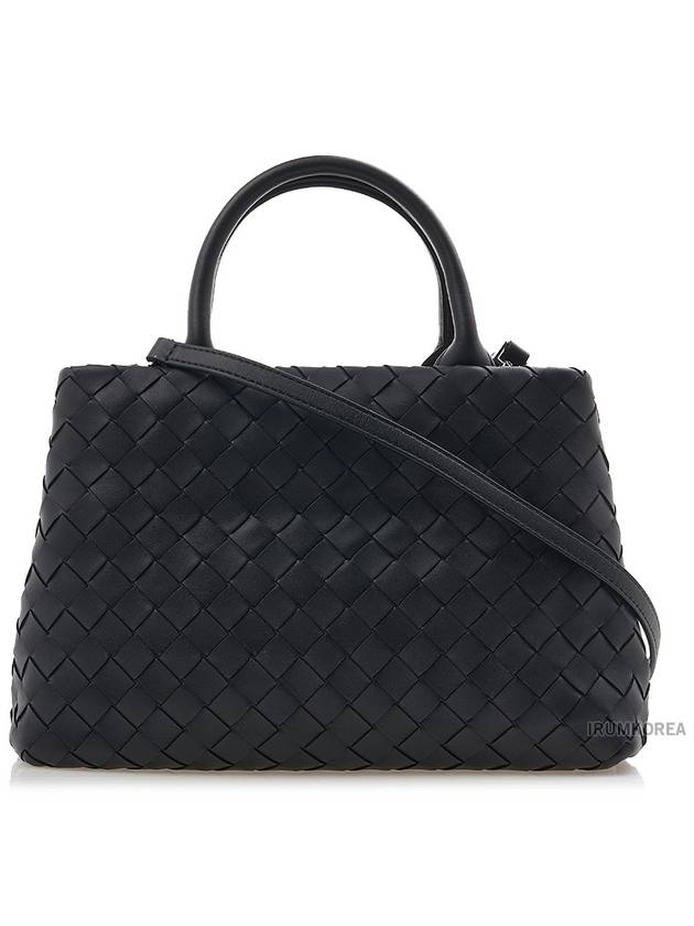 Intrecciato Leather Tote Bag Black - BOTTEGA VENETA - BALAAN 4