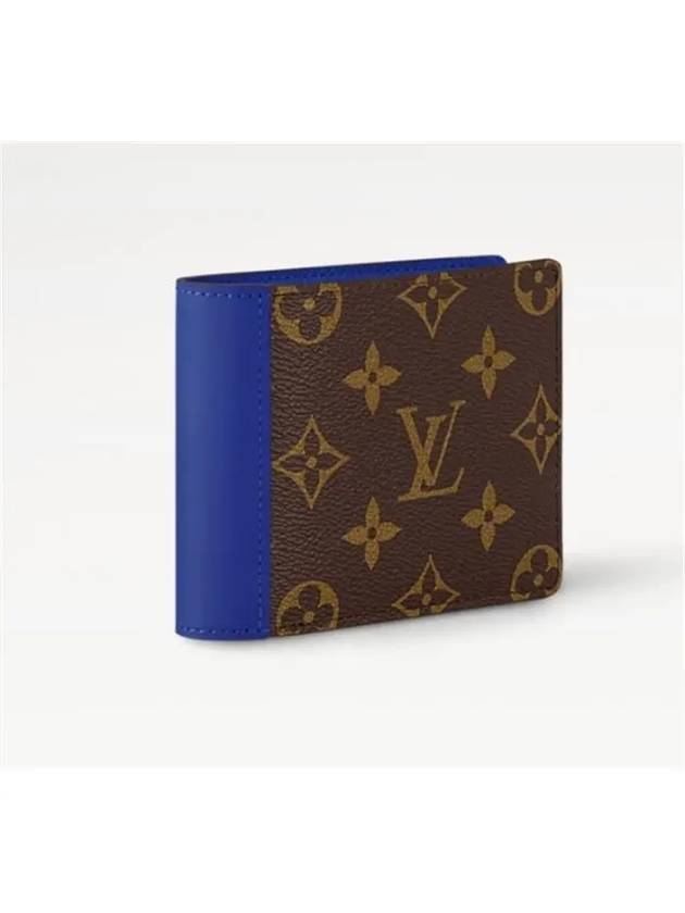 Multiple Half Wallet Brown Blue - LOUIS VUITTON - BALAAN 3