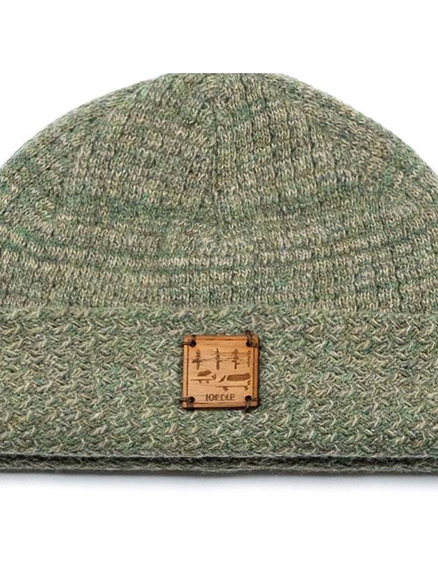 Flowing Scenery Short Beanie Green I5WH02GR - IOEDLE - BALAAN 4