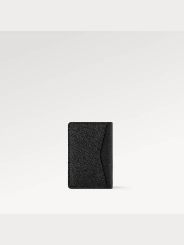 Aerogram Pocket Organizer Card Wallet Black - LOUIS VUITTON - BALAAN 8