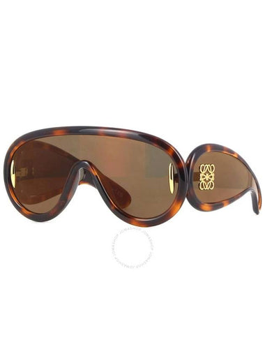 Loewe Brown Mirror Shield Men's Sunglasses LW40108I 52G 140 - LOEWE - BALAAN 1