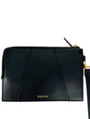 Mini Leather Clutch Bag Black - VERSACE - BALAAN 5