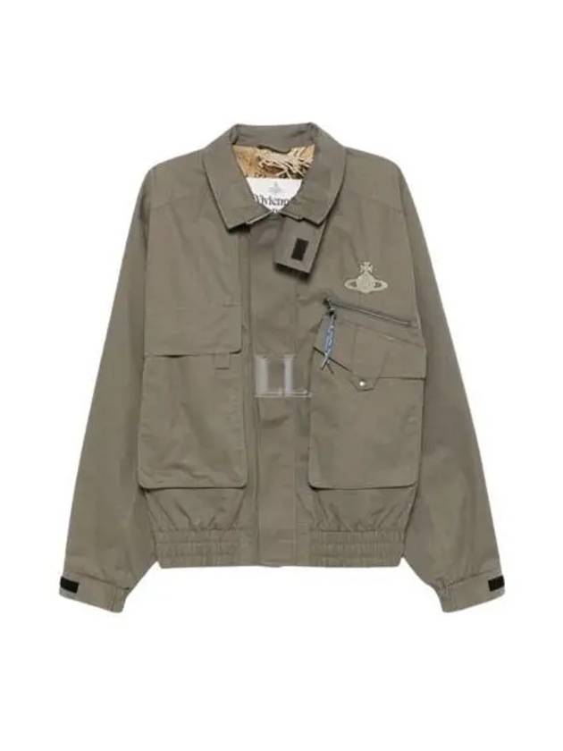 Memphis ORB Embroidery Bomber Jacket Khaki - VIVIENNE WESTWOOD - BALAAN 2