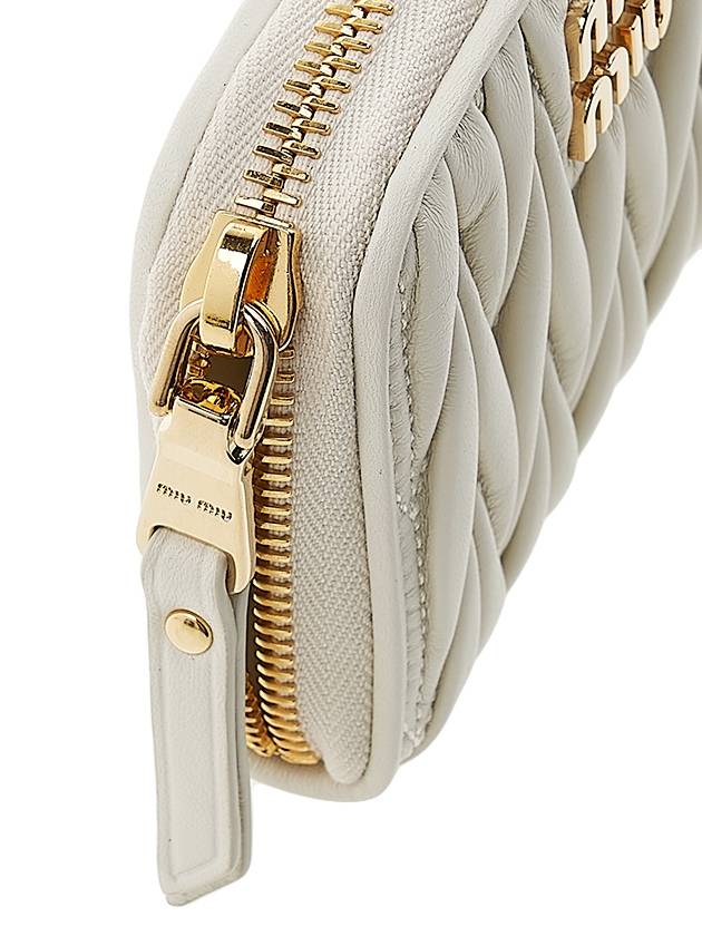 Matelasse Nappa Leather Coin Wallet White - MIU MIU - BALAAN 8