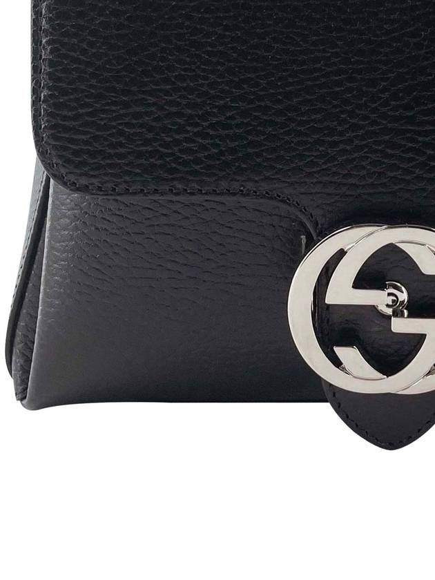 GG Interlocking Chain Mini Shoulder Bag Black - GUCCI - BALAAN 6