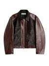 Andalou Leather Jacket Brown - OUR LEGACY - BALAAN 2