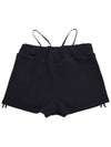 SWAN LAKE SHRRING STRING MICROSHORTS BLACK - DON’T ASK MY PLAN - BALAAN 2