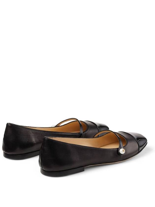 Women's Elassa Nappa Patterned Leather Flats Black - JIMMY CHOO - BALAAN 6