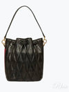 Donae Leather Bucket Bag Black - BALLY - BALAAN 2