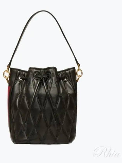 Donae Leather Bucket Bag Black - BALLY - BALAAN 2