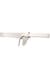 Regular Leather Belt White - ISABEL MARANT - BALAAN 1