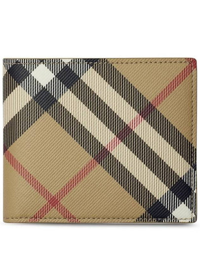 Check Half Wallet Beige - BURBERRY - BALAAN 2