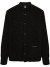 Cotton Popeline Over Long Sleeve Shirt Black - CP COMPANY - BALAAN 2