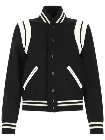 Teddy Jacket In Wool Black - SAINT LAURENT - BALAAN 2