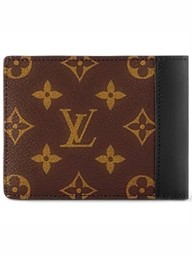 Multiple 2-Fold Bifold Wallet Brown Black - LOUIS VUITTON - BALAAN 6