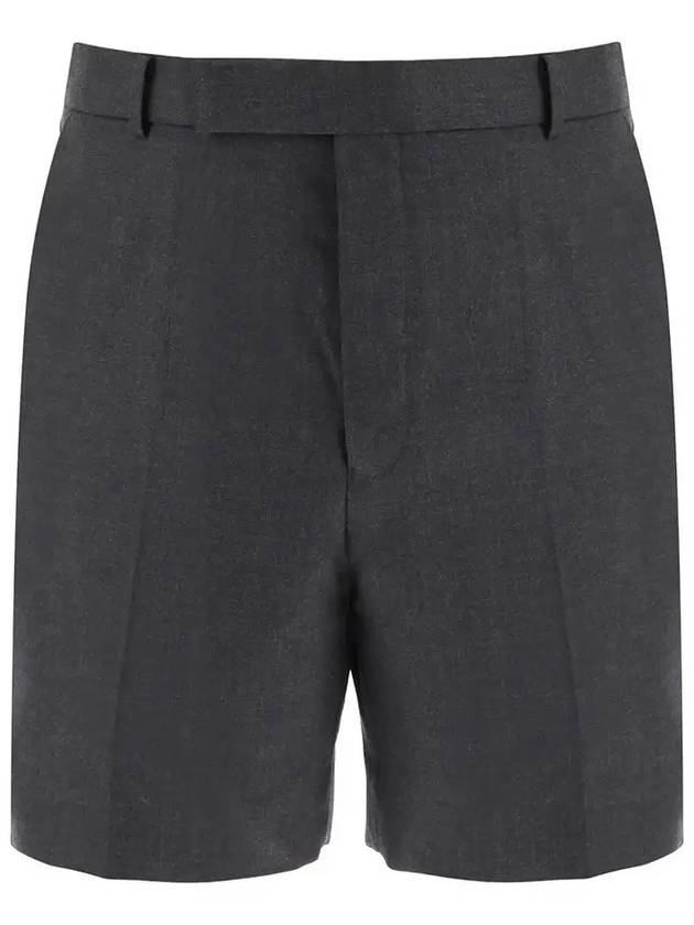 Twill Low Rise Color Mini Shorts Dark Grey - THOM BROWNE - BALAAN 3