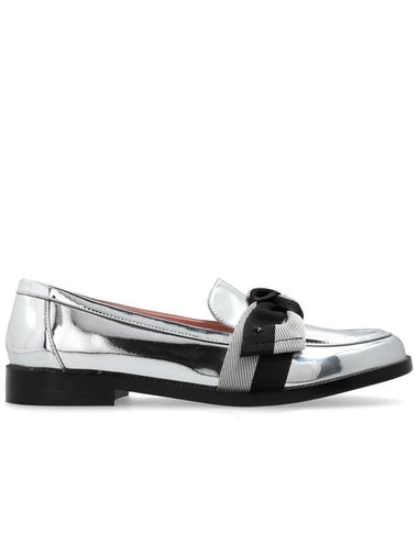 Kate Spade Shoes Leandro Type Loafers, Women's, Silver - KATE SPADE - BALAAN 1