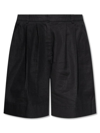 Posse Pleated Shorts, Women's, Black - POSSE - BALAAN 1